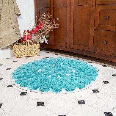 Chesapeake Bursting Flower Tufted 2-pc. Bath Rug Set