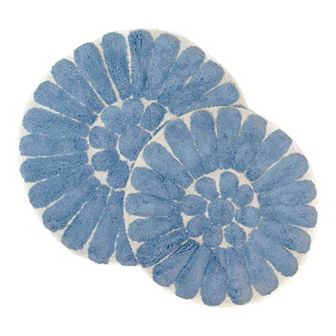 Chesapeake Bursting Flower Tufted 2 pc Bath Rug Set