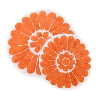 Chesapeake Bursting Flower Tufted 2 pc Bath Rug Set