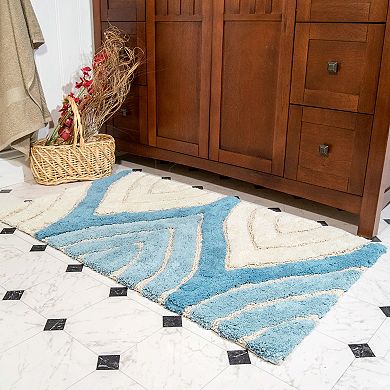 Chesapeake Davenport Wave Tufted 2-pc. Bath Rug Set