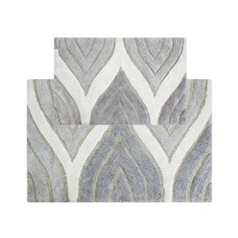 Chesapeake Davenport Wave Tufted 2 pc Bath Rug Set