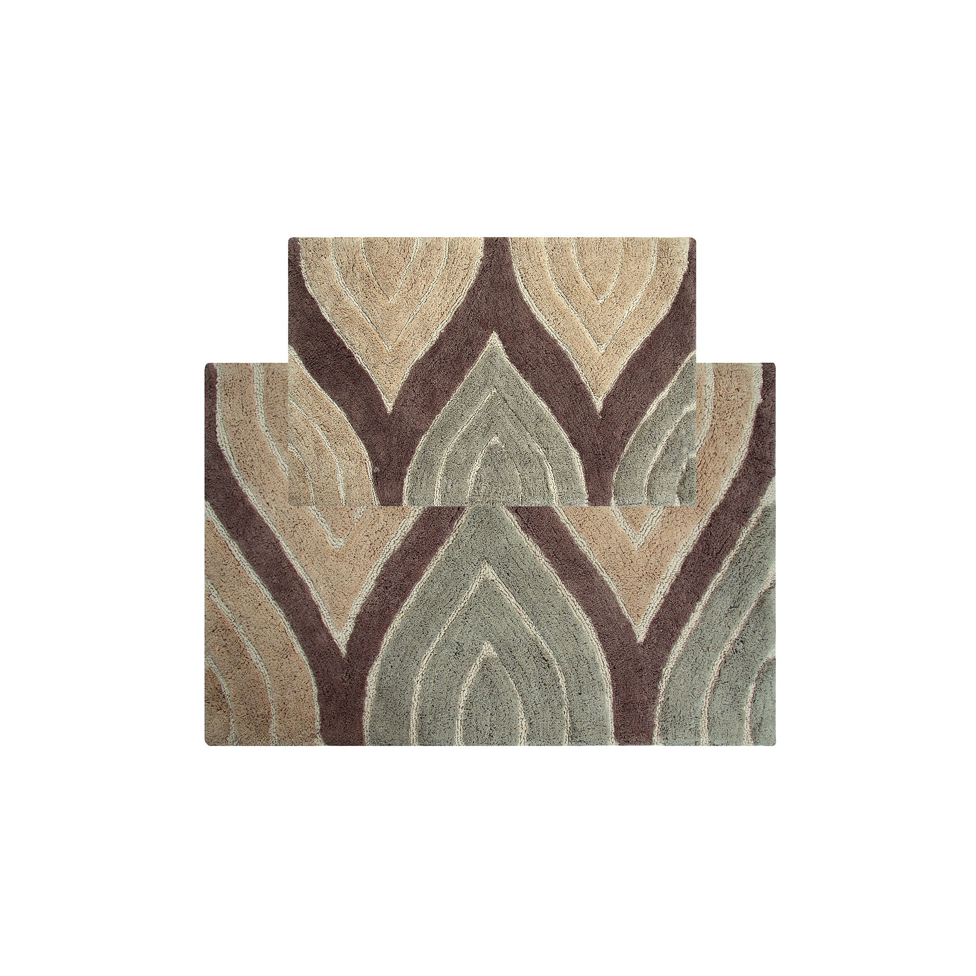Chesapeake Davenport Wave Tufted 2-pc. Bath Rug Set