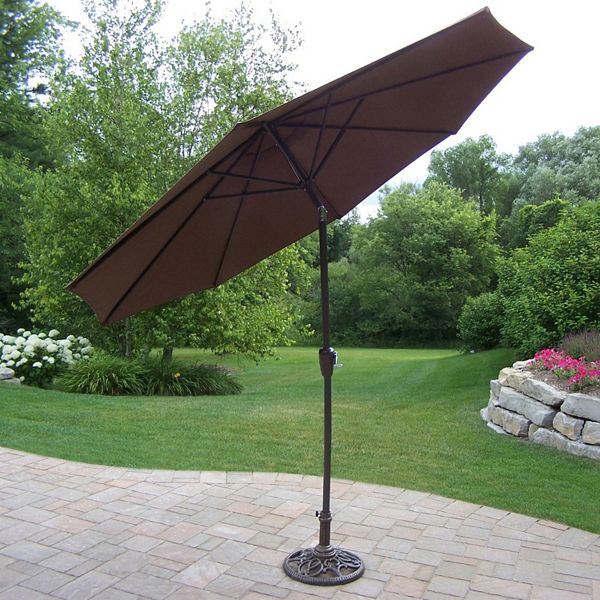 9 Ft Outdoor Tilt Umbrella Stand, Outdoor Umbrella Stand