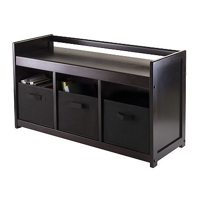 Winsome Addison 4-piece Storage Bench
