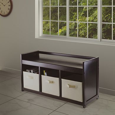 Winsome Addison 4-piece Storage Bench