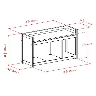 Winsome Addison 4-piece Storage Bench