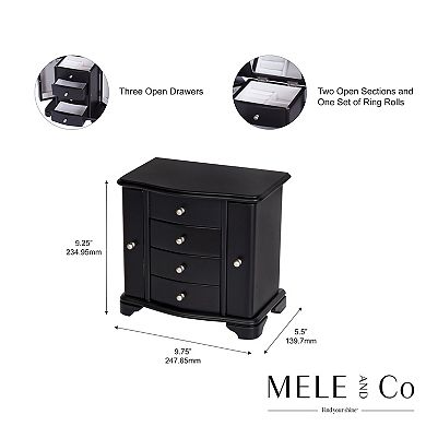 Mele & Co. Kennedy Wood Jewelry Box in Java