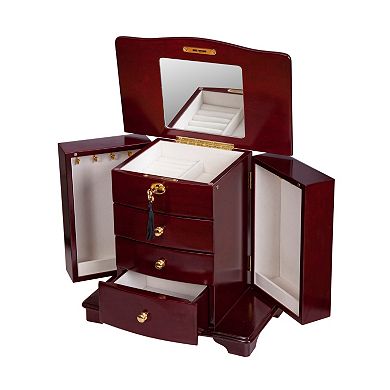 Mele Designs Waverly Wood Jewelry Box in Cherry