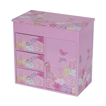 Mele and Co Bird and Blooms Musical Jewelry Box