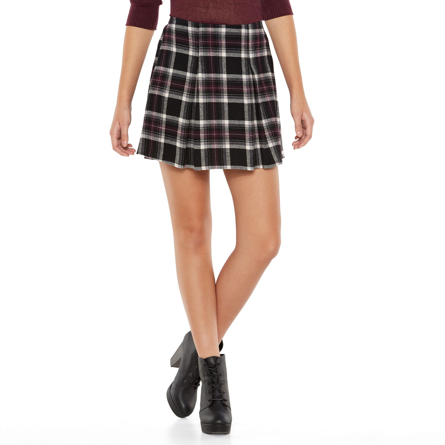 kohl's plaid skirt