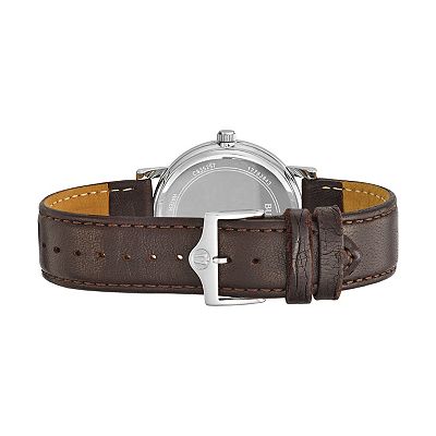 Bulova Men s Leather Watch 96B217