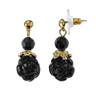 1928 Flower Ball Drop Earrings