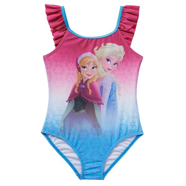 Disney's Frozen Elsa & Anna One-Piece Swimsuit - Girls 4-6x