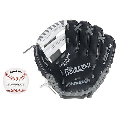 Franklin Sports Meshtek Series 9.5-in. Right Hand Throw T-Ball Glove & Ball Set - Youth