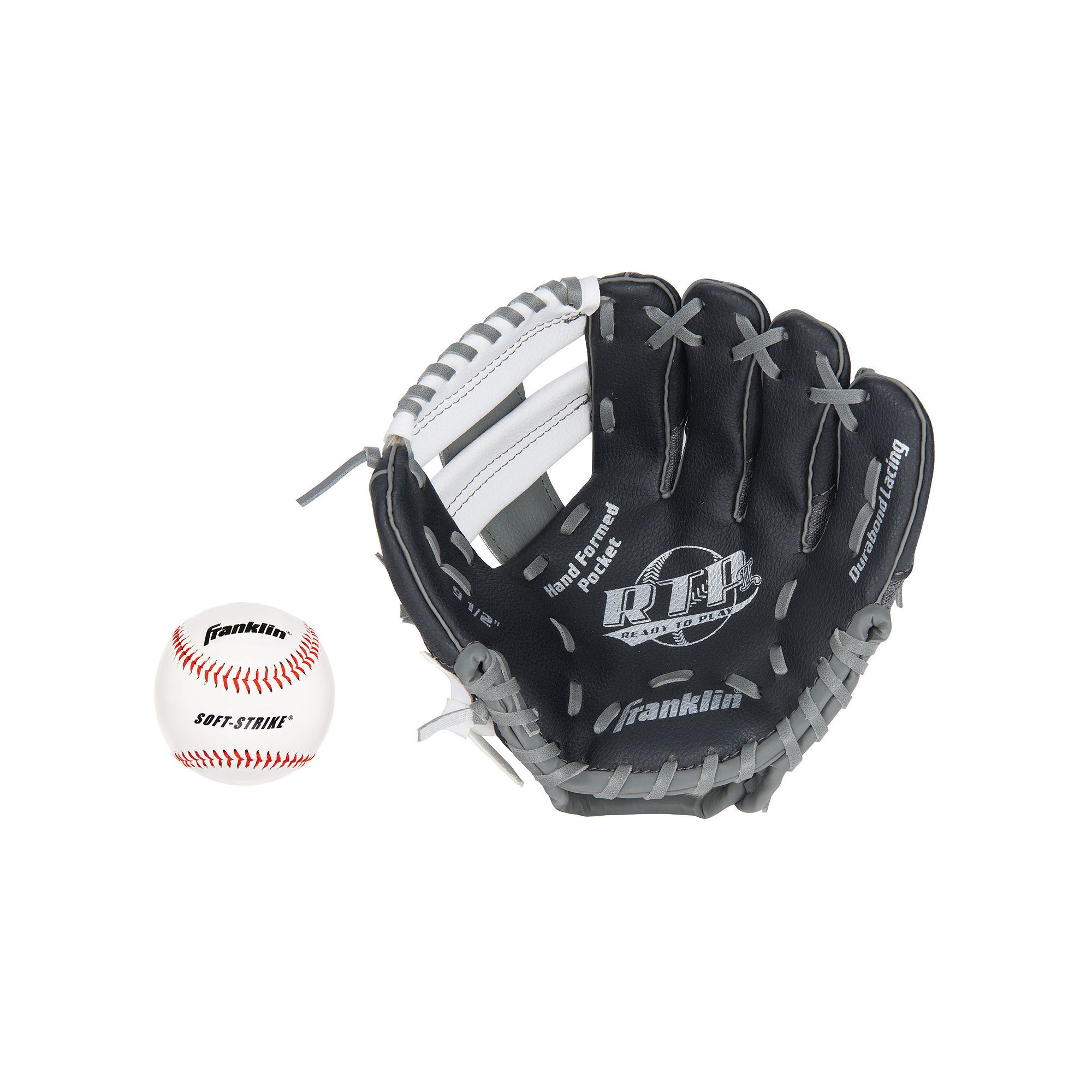Franklin Sports Meshtek Series 9.5-in. Right Hand Throw T-Ball Glove & Ball