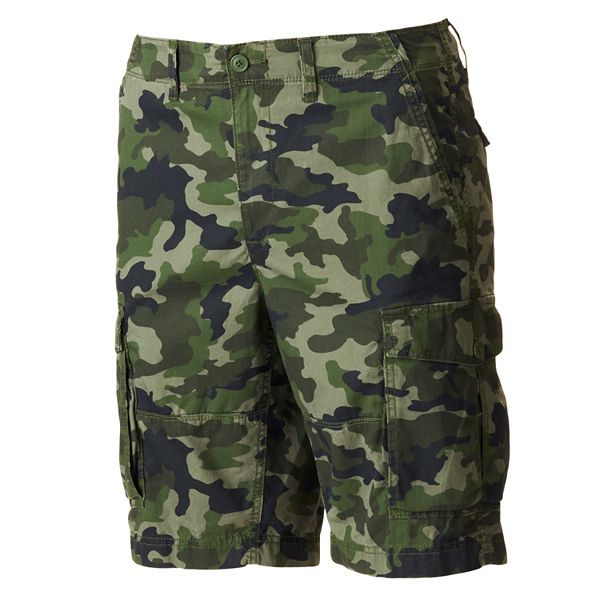 ROLY Men's Comfort Cotton Military Green Camo Camouflage Short