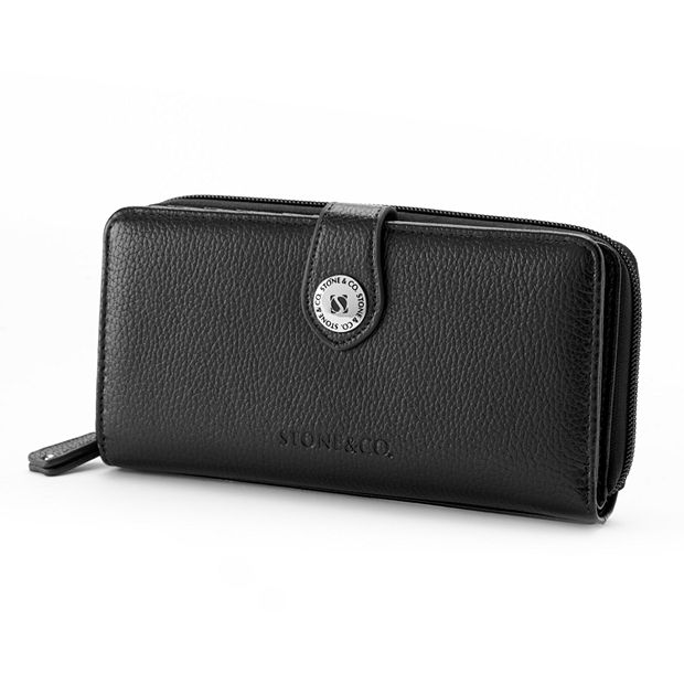Stone u0026 Co. Leather Large Zip Around Wallet
