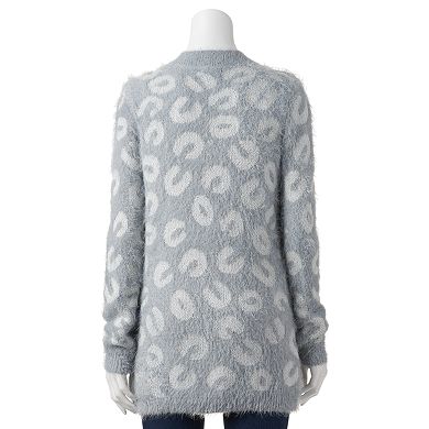 Women's Apt. 9® Open-Front Lurex Cardigan