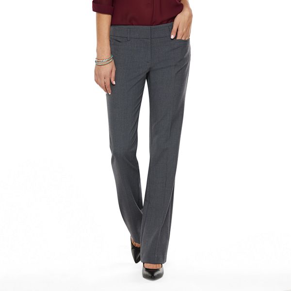 Juniors' Candie's® Audrey Mid-Rise Slimming Bootcut Pants