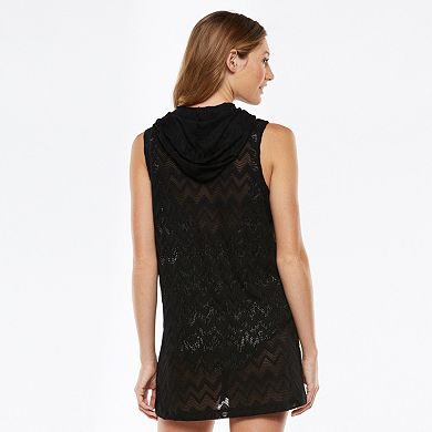 Apt. 9® Crochet Hooded Cover-Up - Women's