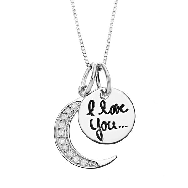 I love you to the sale moon and back necklace kohls