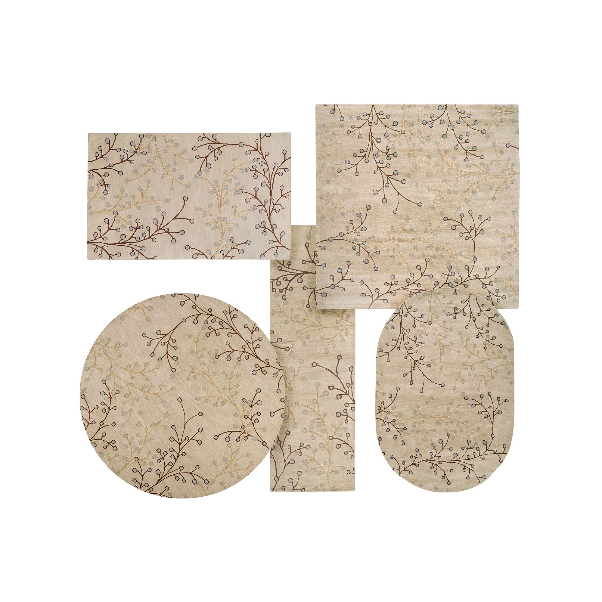 Decor 140 Athena Floral Rug, Ivory