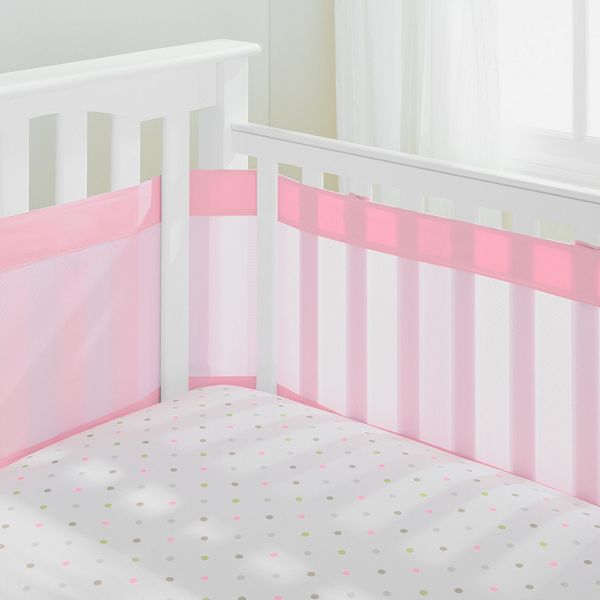 Breathable Crib Liner Pink