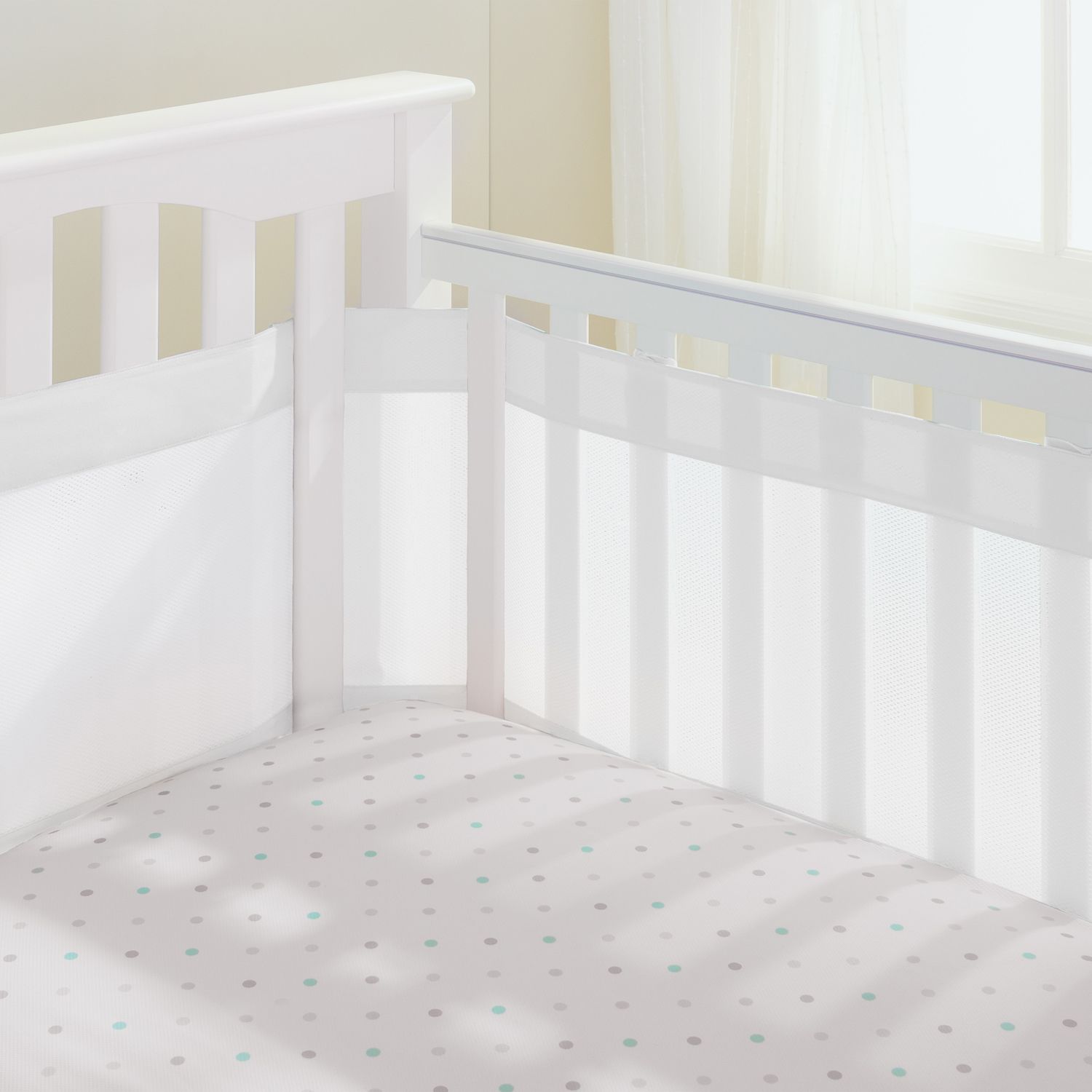 breathable baby mesh crib liner