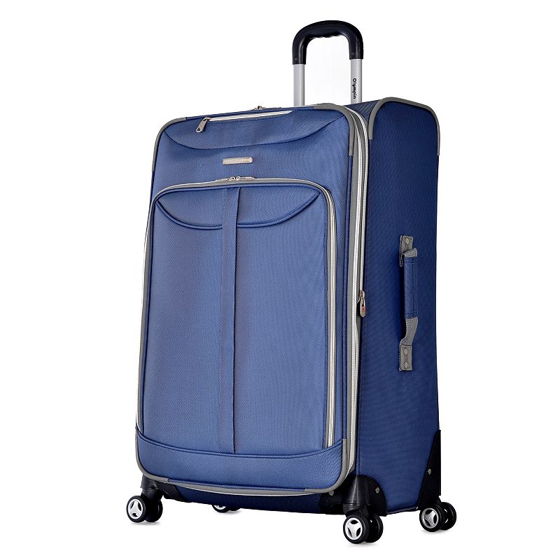 Olympia Tuscany Spinner Luggage, Blue, 21 Carryon