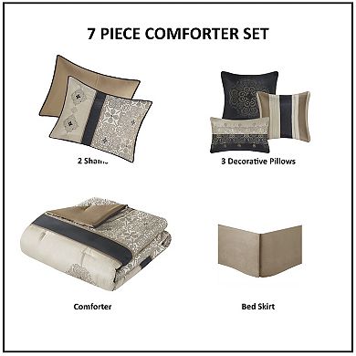 Madison Park Blaine 7-pc. Comforter Set