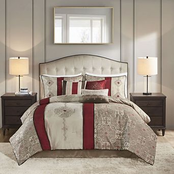 Madison Park Blaine 7 pc Comforter Set with Throw Pillows