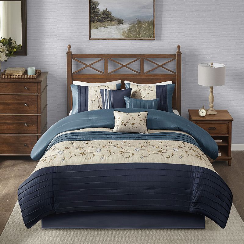 38100712 Madison Park Belle 7-piece Comforter Set with Thro sku 38100712