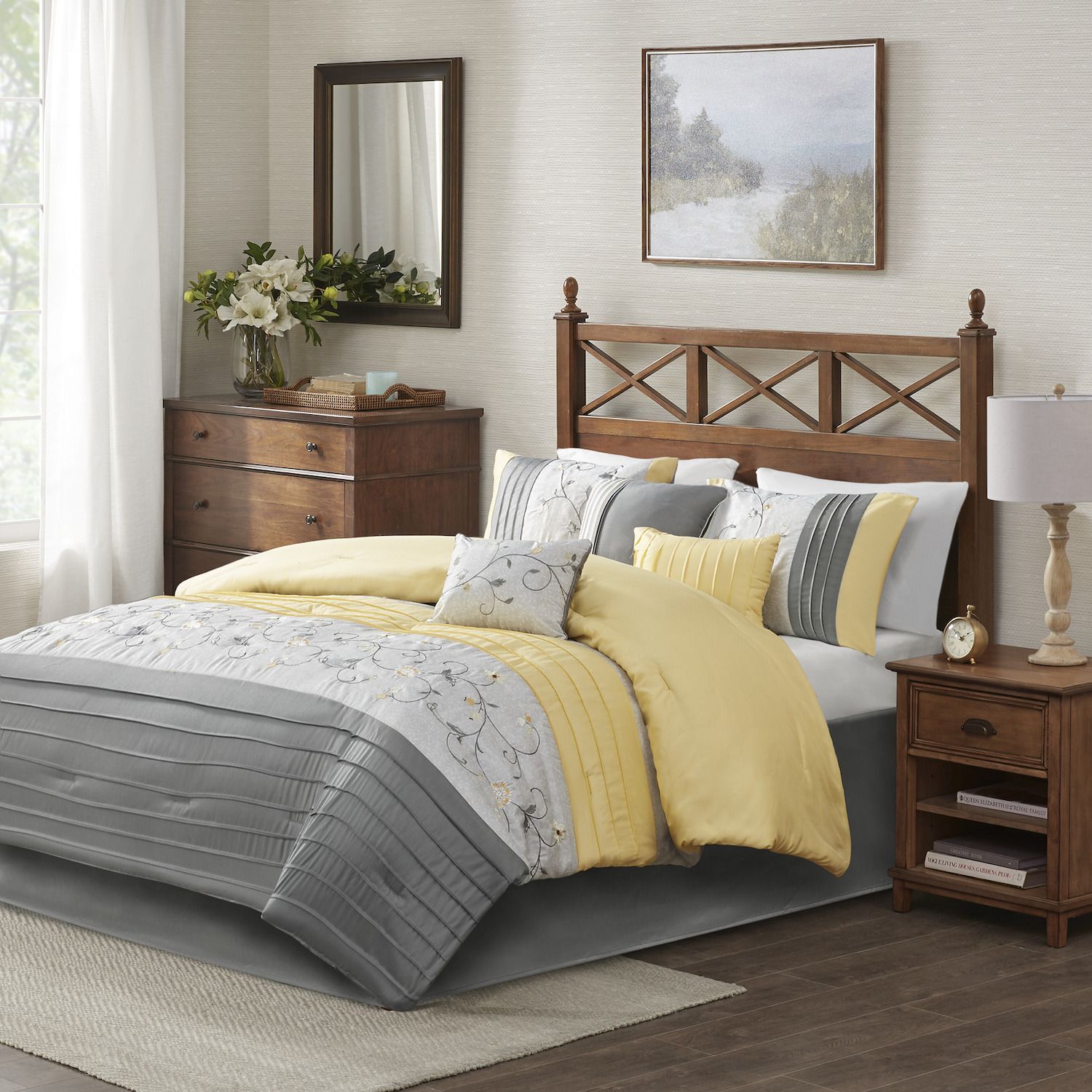 yellow quilts and comforters