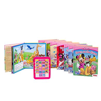 Disney Mickey Mouse and Friends Minnie Mouse Me Reader Electronic Reading Pad and Library Set