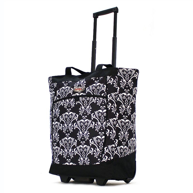 Olympia Fashion Wheeled Shopping Bag, Black