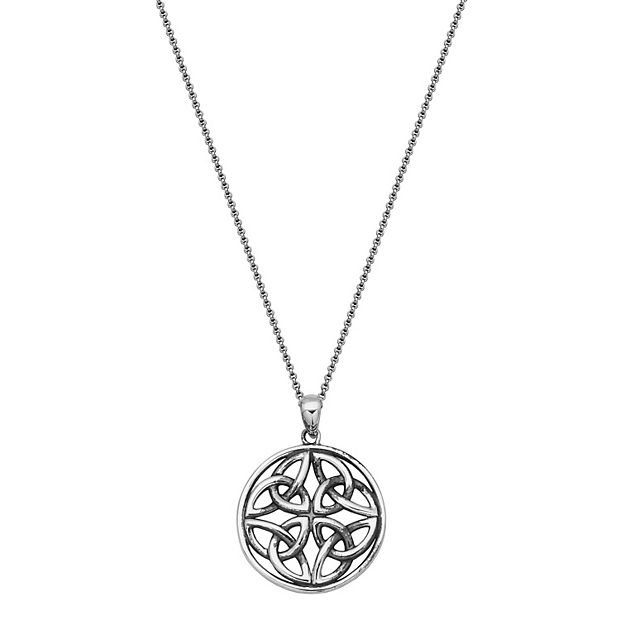 Silver on sale celtic pendant