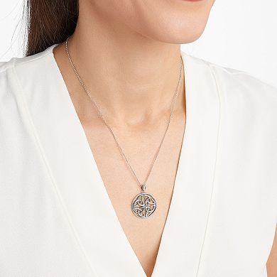 Classic Treasures Sterling Silver Celtic Pendant Necklace