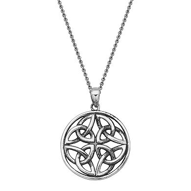 Classic Treasures Sterling Silver Celtic Pendant Necklace
