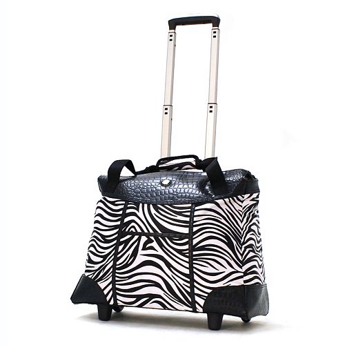 Olympia Deluxe Fashion 15Inch Laptop Wheeled Weekender Bag