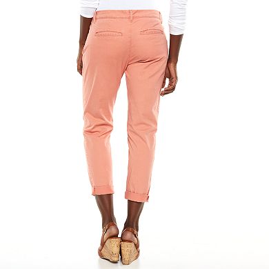 Sonoma Goods For Life® Twill Utility Crop Pants - Women's