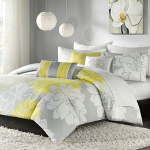 Madison Park Bridgette 6 Pc Floral Duvet Cover Set