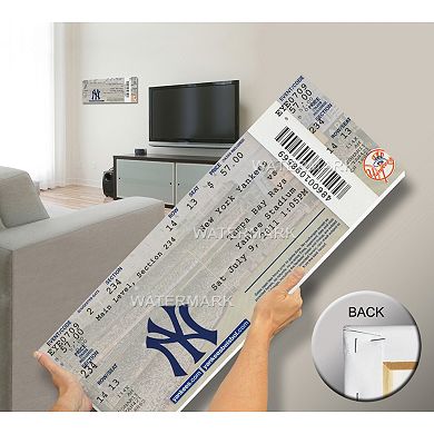 New York Yankees Derek Jeter 3,000th Hit Canvas Mega Ticket