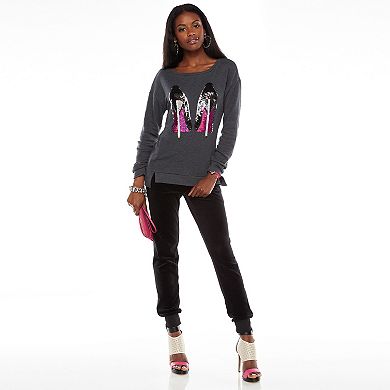 Juicy Couture Embellished Graphic French Terry Sweatshirt - Women's