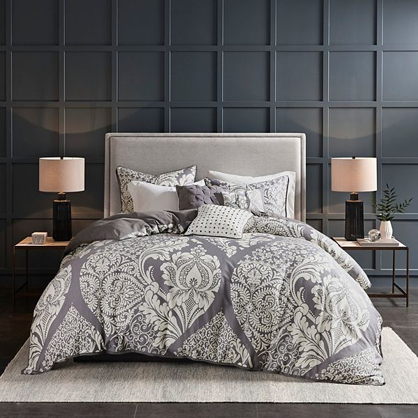 Madison Park Marcella 6-pc. Duvet Cover Set with Throw Pillows