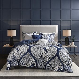 Madison Park Marcella 6 pc Duvet Cover Set with Throw Pillows