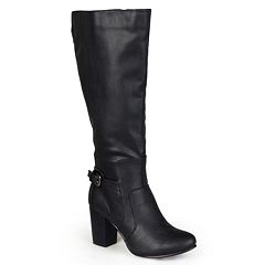 Womens wide calf boots on sale black