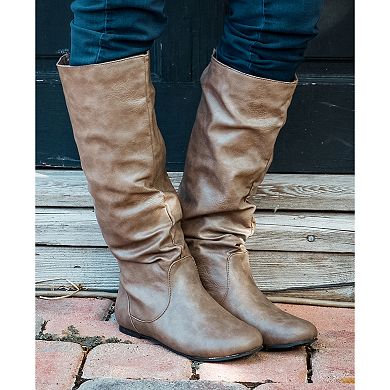 Journee Jayne Round Toe Women's Riding Boots