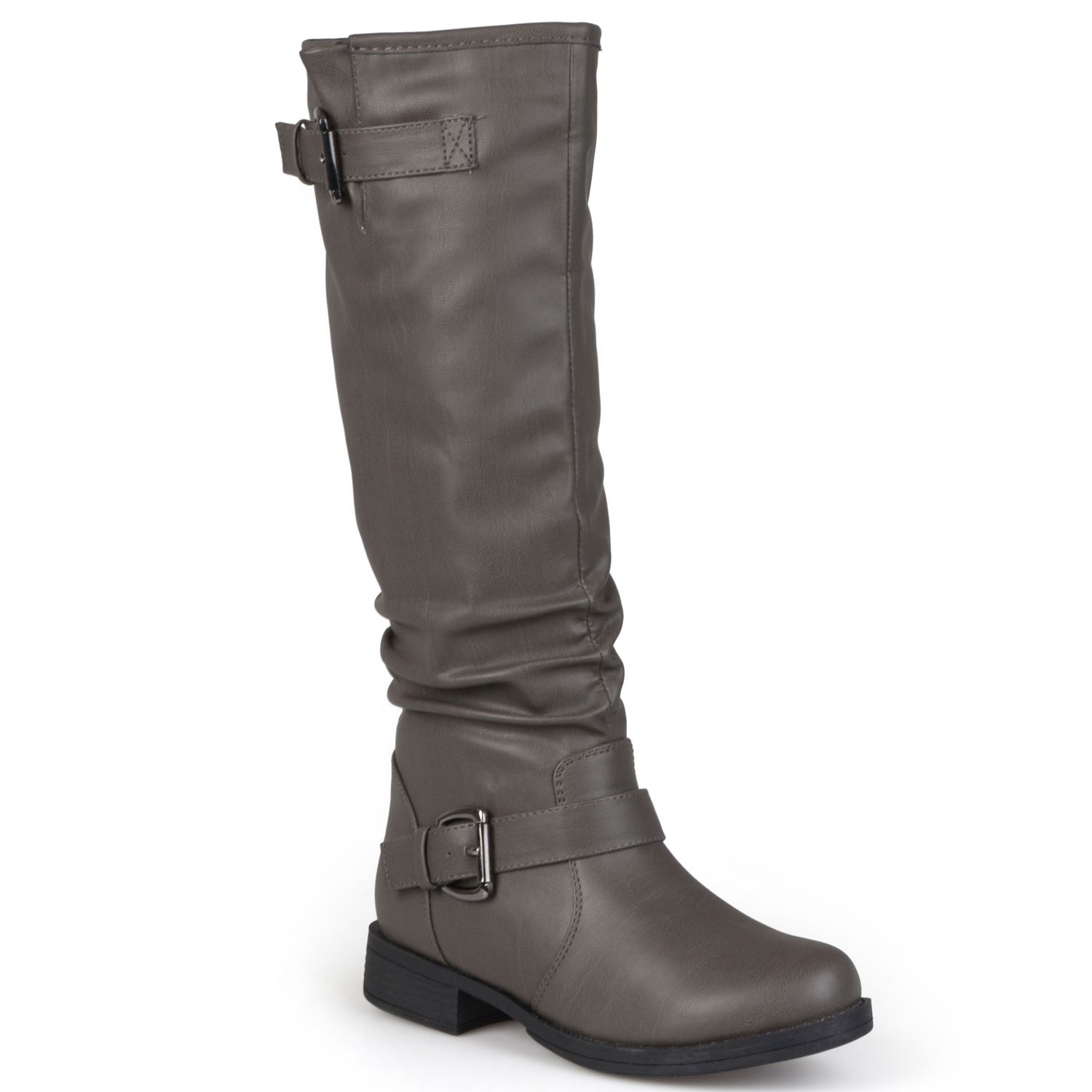 womens gray knee high boots