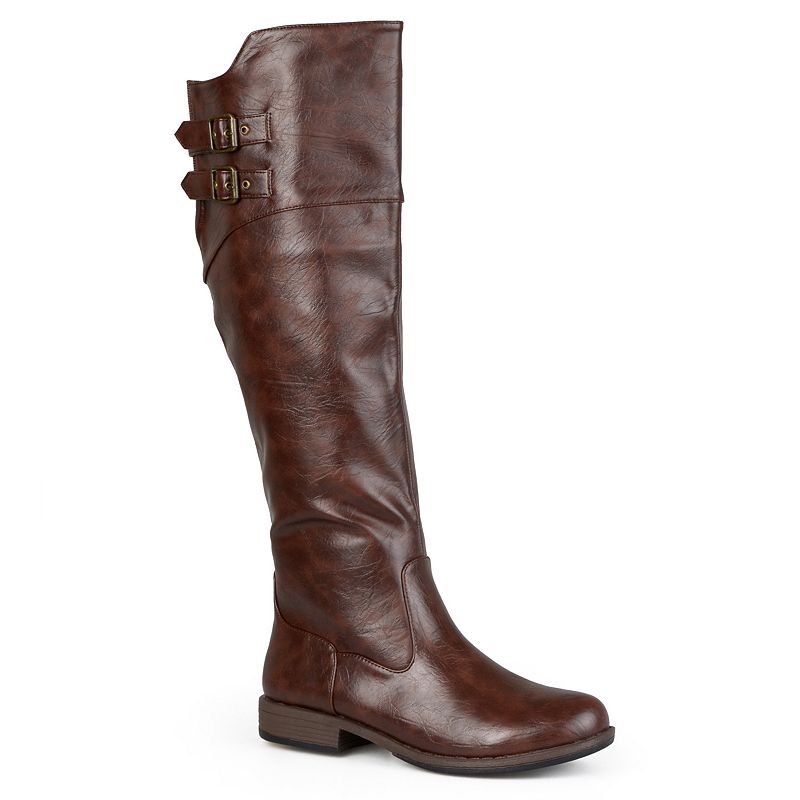 Journee Collection Tori Womens Knee-High Boots, Girls, Size: 7 Wc, Brown