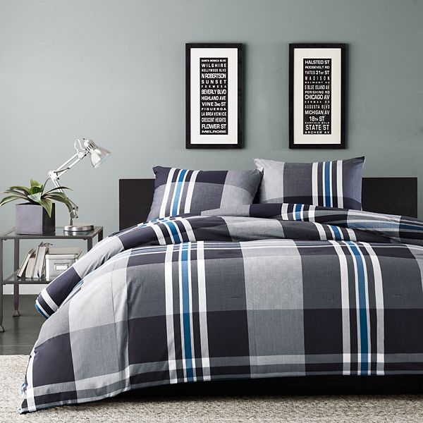 INK+IVY Nathan Plaid Comforter Set